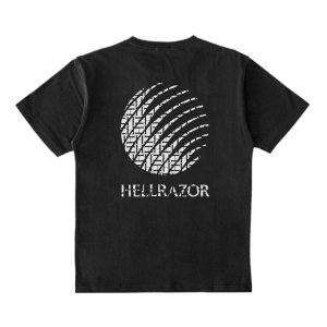 <img class='new_mark_img1' src='https://img.shop-pro.jp/img/new/icons5.gif' style='border:none;display:inline;margin:0px;padding:0px;width:auto;' />HELLRAZOR H MONO LOGO T-SHIRT / BLACK (ヘルレイザー Tシャツ)