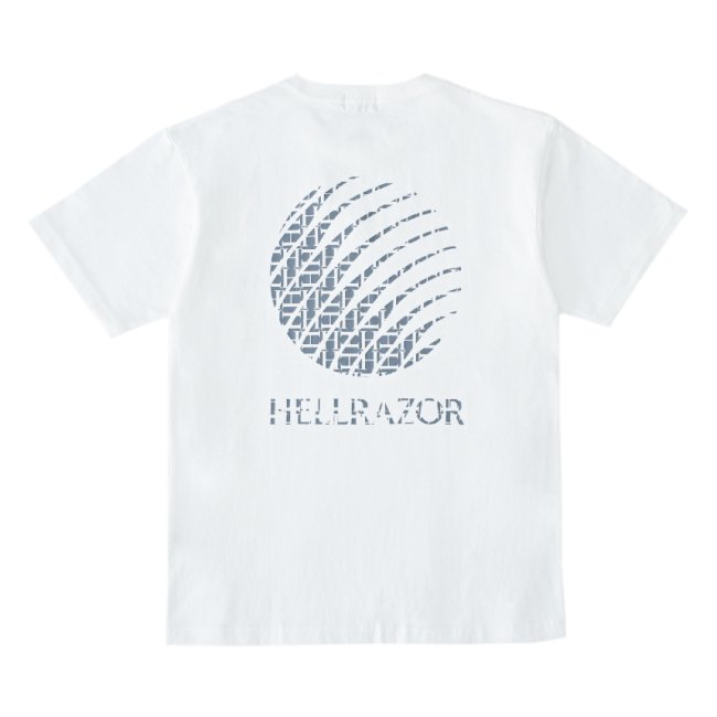 HELLRAZOR H MONO LOGO T-SHIRT / WHITE (ヘルレイザー Tシャツ 