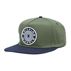<img class='new_mark_img1' src='https://img.shop-pro.jp/img/new/icons5.gif' style='border:none;display:inline;margin:0px;padding:0px;width:auto;' />SPITFIRE CLASSIC '87 SWIRL PATCH SNAPBACK CAP / DK GREEN/NAVY (スピットファイアー 5パネルキャップ)