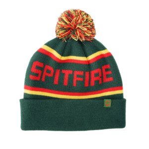 <img class='new_mark_img1' src='https://img.shop-pro.jp/img/new/icons5.gif' style='border:none;display:inline;margin:0px;padding:0px;width:auto;' />SPITFIRE CLASSIC '87 FILL POM BEANIE / DK GREEN/GOLD/RED (スピットファイアー ビーニーキャップ)