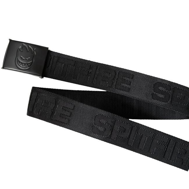 SPITFIRE CLASSIC '87 JACQUARD WEB BELT / BLACK/BLACK SPITFIRE CLASSIC '87 JACQUARD WEB BELT / BLACK/BLACK