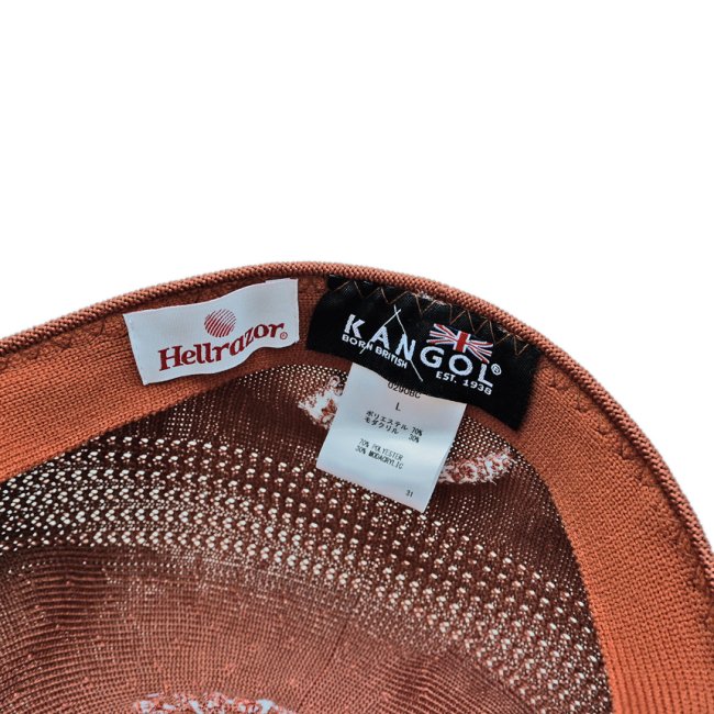 HELLRAZOR × KANGOL COIN EMBOSS TROPIC 504 VENTAIR / MAHOGANY (ヘル