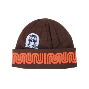 <img class='new_mark_img1' src='https://img.shop-pro.jp/img/new/icons5.gif' style='border:none;display:inline;margin:0px;padding:0px;width:auto;' />GX1000 MUNI BEANIE / BROWN (ジーエックスセン ビーニー/ニットキャップ )