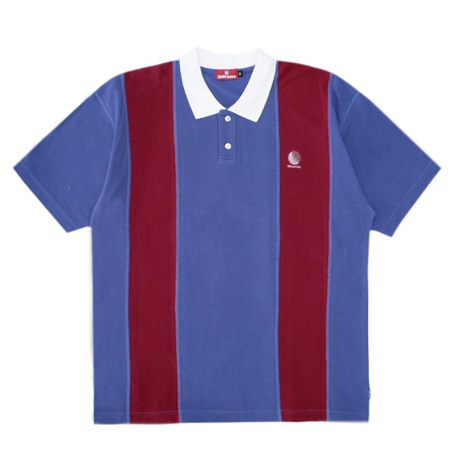 HELLRAZOR STRIPED POLO SHIRT / BLUE (ヘルレイザー ポロシャツ