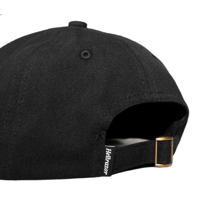 HELLRAZOR LOGO TWILL 6PANEL CAP / BLACK (ヘルレイザー 6パネルキャップ）