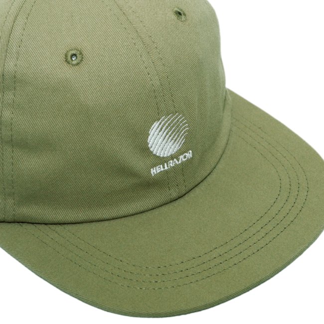 HELLRAZOR LOGO TWILL 6PANEL CAP / OLIVE (ヘルレイザー 6パネルキャップ）