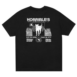 <img class='new_mark_img1' src='https://img.shop-pro.jp/img/new/icons5.gif' style='border:none;display:inline;margin:0px;padding:0px;width:auto;' />HORRIBLE'S DAWG T-SHIRT artwork by KTYL / BLACK (ホリブルズ Tシャツ)