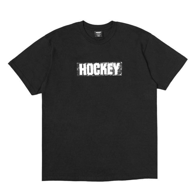 HOCKEY STICKER LOGO TEE / BLACK (ホッキー 半袖Tシャツ ...