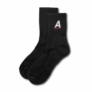 <img class='new_mark_img1' src='https://img.shop-pro.jp/img/new/icons5.gif' style='border:none;display:inline;margin:0px;padding:0px;width:auto;' />ALLTIMERS ESTATE EMBROIDERED SOCKS / BLACK (オールタイマーズ ソックス)