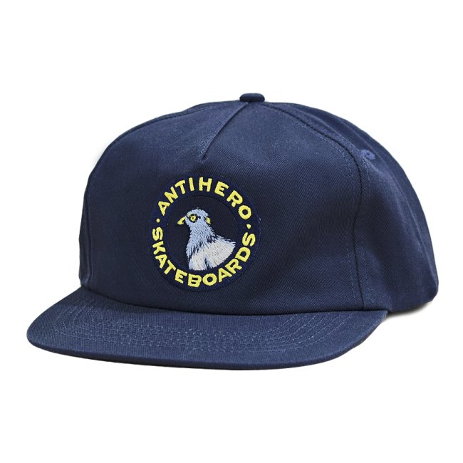 ANTIHERO PIGEON ROUND SNAPBACK CAP / NAVY (アンチヒーロー 