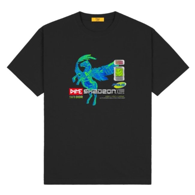 Dime GPU T-Shirt / BLACK (ダイム Tシャツ / 半袖) - HORRIBLE'S 