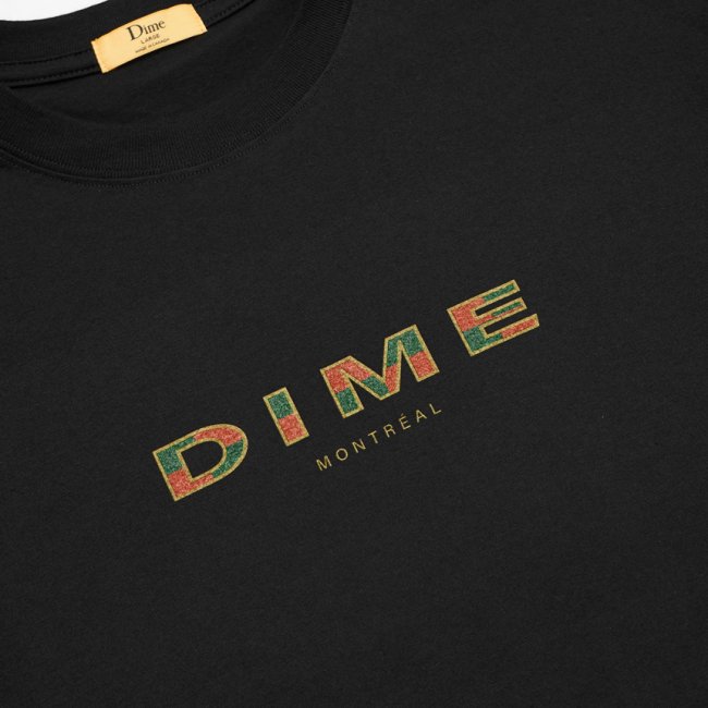 Dime Block Font T-Shirt / BLACK (ダイム Tシャツ / 半袖