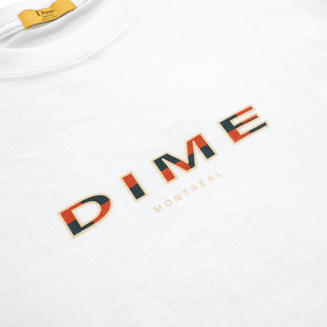 Dime Block Font T-Shirt / WHITE (ダイム Tシャツ / 半袖