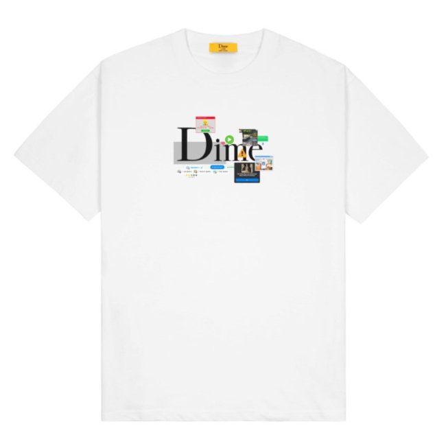 Dime Classic Adblock T-Shirt / WHITE (ダイム Tシャツ / 半袖 