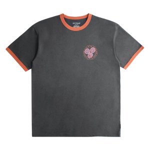 <img class='new_mark_img1' src='https://img.shop-pro.jp/img/new/icons5.gif' style='border:none;display:inline;margin:0px;padding:0px;width:auto;' />SAYHELLO JAM TRIM TEE / GREY/BROWN (セイハロー / トリムTシャツ)