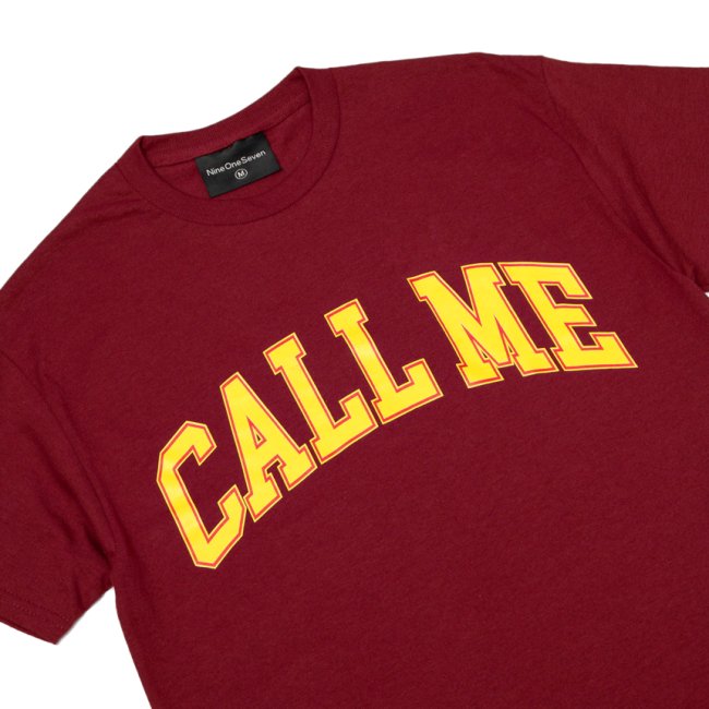 CALL ME 917 Call Me TEE / BURGUNDY (コールミーナインワンセヴン Tシャツ) - HORRIBLE'S  PROJECT｜HORRIBLE'S｜SAYHELLO | HELLRAZOR | Dime MTL | QUASI | HOTEL BLUE |  GX1000 ...