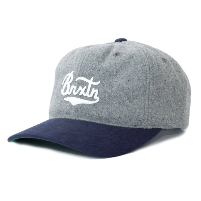 BRIXTON Burt MP Cap / HEATHER GREY/WASHED NAVY (ブリクストン 6パネルキャップ)