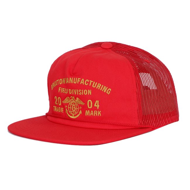 BRIXTON Division MP Trucker Cap / ALOHA RED (ブリクストン