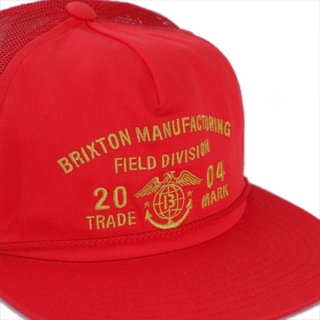 BRIXTON Division MP Trucker Cap / ALOHA RED (ブリクストン