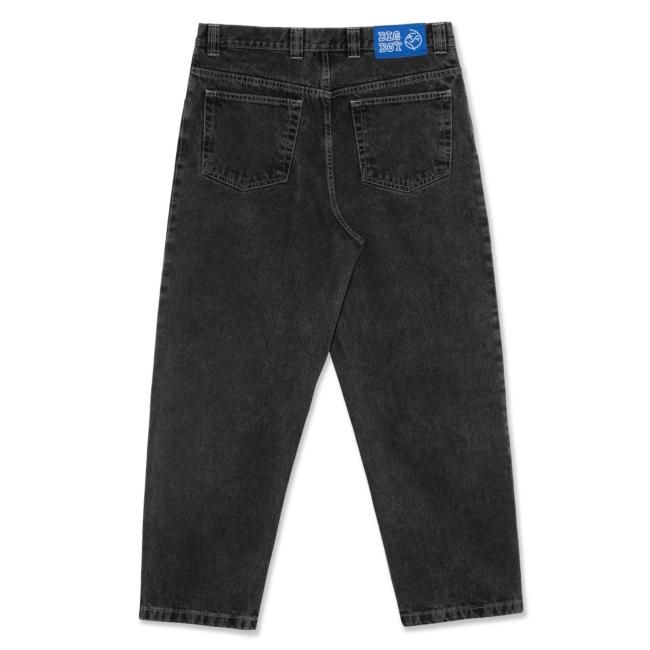 デニムカラーデザインブラックビッグボーイ デニムパンツ big boy denim silver black