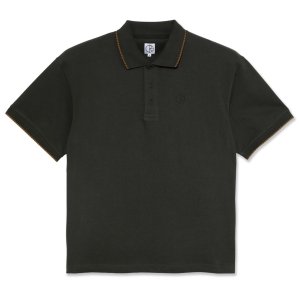 <img class='new_mark_img1' src='https://img.shop-pro.jp/img/new/icons5.gif' style='border:none;display:inline;margin:0px;padding:0px;width:auto;' />POLAR Checkered Surf Polo Shirt / DIRTY BLACK (ポーラー ポロシャツ/ 半袖シャツ )