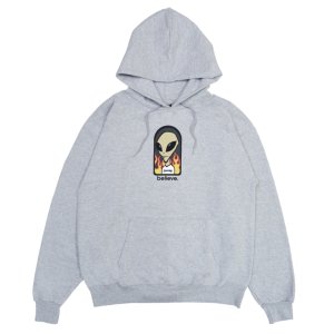 <img class='new_mark_img1' src='https://img.shop-pro.jp/img/new/icons5.gif' style='border:none;display:inline;margin:0px;padding:0px;width:auto;' />THRASHER × AWS BELIEVE HOOD / ASH GREY（スラッシャー パーカー/スウェット）　