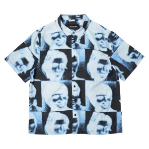 <img class='new_mark_img1' src='https://img.shop-pro.jp/img/new/icons5.gif' style='border:none;display:inline;margin:0px;padding:0px;width:auto;' />QUASI GUISE SHORT SLEEVE BUTTON UP SHIRT / BLUE (クアジ 半袖シャツ)