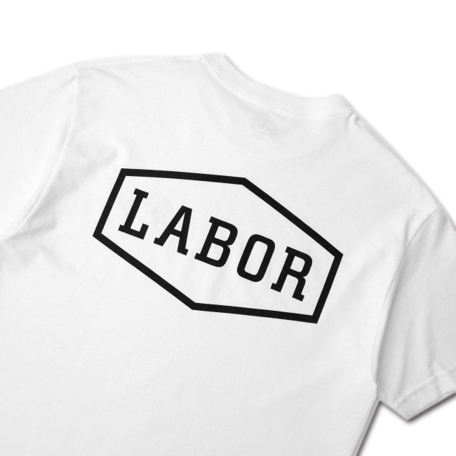 LABOR CREST LOGO TEE / WHITE (レイバー Tシャツ/半袖Tシャツ) - HORRIBLE'S  PROJECT｜SAYHELLO｜DIME MTL | HELLRAZOR｜QUASI｜THEORIES｜VANS SKATE｜正規取扱い販売店 |  全国一律送料660円 |