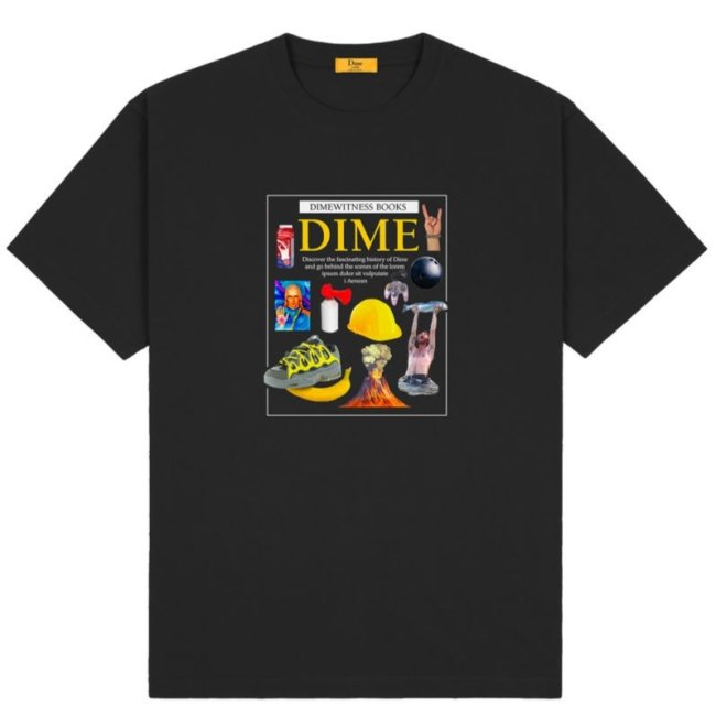 Dime WITNESS T-SHIRT / BLACK (ダイム Tシャツ / 半袖) - HORRIBLE'S 