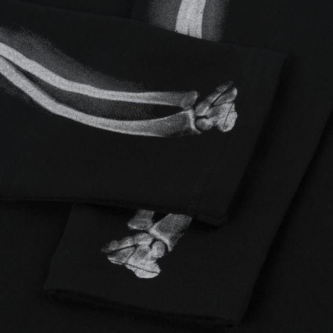 Dime WAVE BONES TERRY L/S SHIRT / BLACK (ダイム ロングスリーブ T