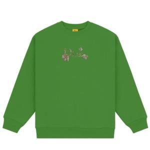 通販公式サイト dime logo crewneck stary brownスウェット - トップス