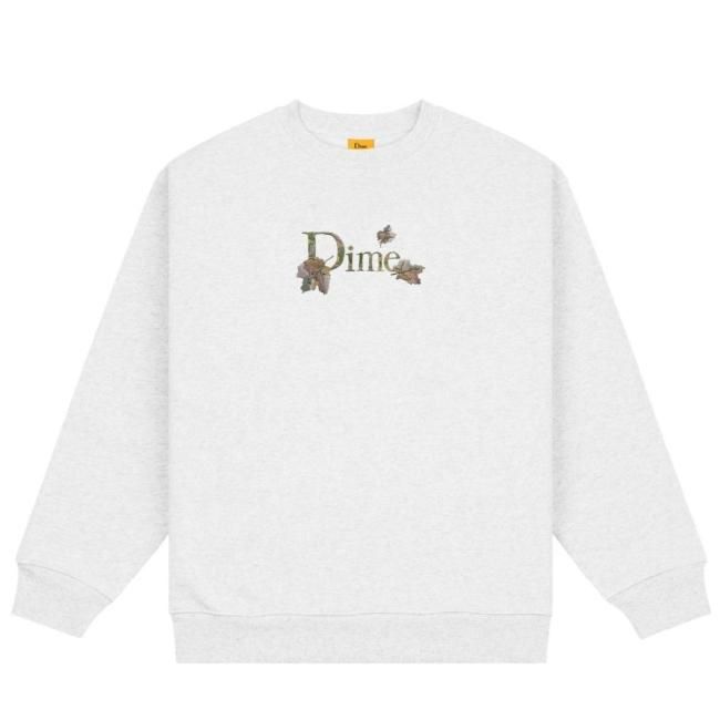 Dime CLASSIC LEAFY CREWNECK / ASH (ダイム クルーネック