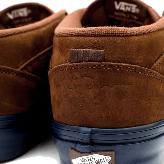 VANS x NICK MICHEL MN SKATE HALF CAB '92 / BROWN/NAVY（バンズ/ヴァンズ スケート ハーフキャブ  スニーカー）