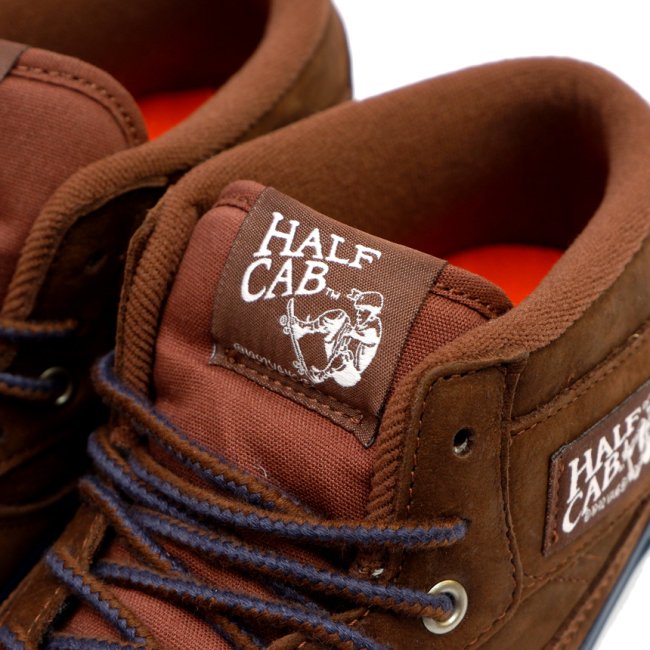 VANS x NICK MICHEL MN SKATE HALF CAB '92 / BROWN/NAVY（バンズ/ヴァンズ スケート ハーフキャブ  スニーカー）