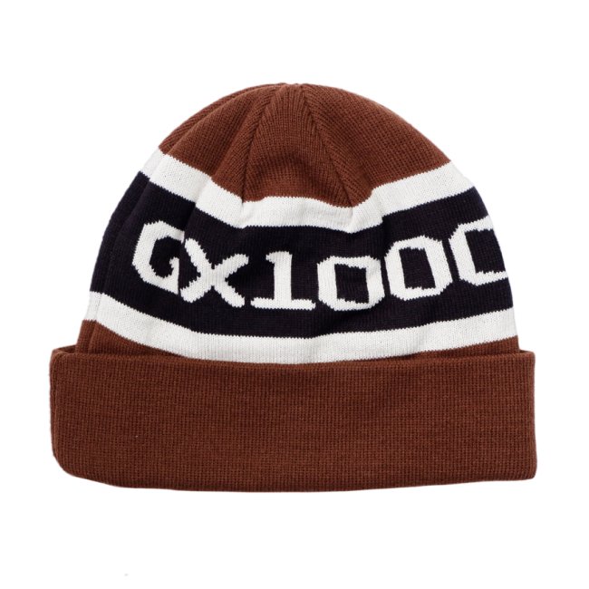 GX1000 OG LOGO BEANIE / BROWN (ジーエックスセン ビーニー/ニット 