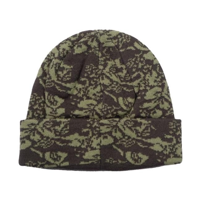 GX1000 FLORAL BEANIE / GREEN (ジーエックスセン ビーニー/ニット 