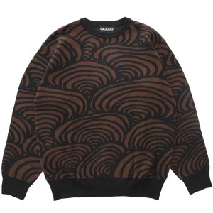<img class='new_mark_img1' src='https://img.shop-pro.jp/img/new/icons5.gif' style='border:none;display:inline;margin:0px;padding:0px;width:auto;' />GX1000 JACQUARD ZK SWEATER / BROWN (ジーエックスセン セーター/ニット)