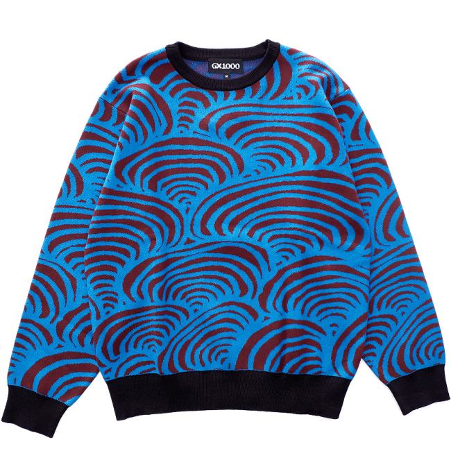 GX1000 JACQUARD ZK SWEATER / BABY BLUE (ジーエックスセン セーター/ニット) - HORRIBLE'S PROJECT|HORRIBLE'S|SAYHELLO | HELLRAZOR | Dime MTL | QUASI | HOTEL BLUE | GX1000 | THEORIES | VANS SKATE | 正規取扱い販売店 | GX1000 JACQUARD ZK SWEATER / BABY BLUE (ジーエックスセン セーター/ニット) - HORRIBLE'S PROJECT|HORRIBLE'S|SAYHELLO | HELLRAZOR | Dime MTL | QUASI | HOTEL BLUE | GX1000 | THEORIES | VANS SKATE | 正規取扱い販売店 |