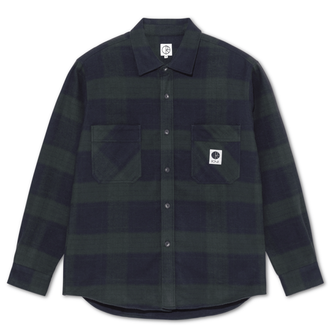 POLAR MIKE FLANNEL SHIRT / NAVY/TEAL (ポーラー フランネルシャツ