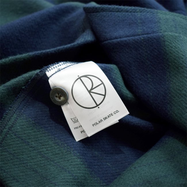 POLAR MIKE FLANNEL SHIRT / NAVY/TEAL (ポーラー フランネルシャツ