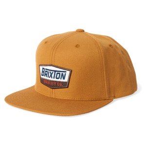 <img class='new_mark_img1' src='https://img.shop-pro.jp/img/new/icons5.gif' style='border:none;display:inline;margin:0px;padding:0px;width:auto;' />BRIXTON REGAL MP SNAPBACK CAP / GOLDEN BROWN (ブリクストン スナップバックキャップ)