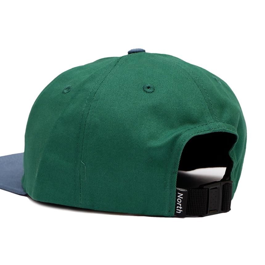 NORTHPROJECTS キャップ NORTH N LOGO CAP / GREEN/LIGHT NAVY (ノーススケートマガジン