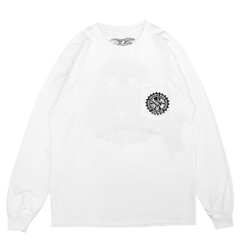 <img class='new_mark_img1' src='https://img.shop-pro.jp/img/new/icons5.gif' style='border:none;display:inline;margin:0px;padding:0px;width:auto;' />ANTIHERO UNION18 LOCAL L/S POCKET T-SHIRT / WHITE (ҡ/ L/S T)