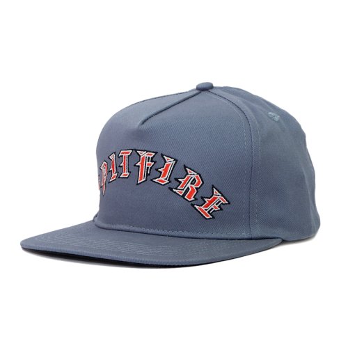 <img class='new_mark_img1' src='https://img.shop-pro.jp/img/new/icons1.gif' style='border:none;display:inline;margin:0px;padding:0px;width:auto;' />SPITFIRE OLD E ARCH SNAPBACK CAP / BLUE/RED (スピットファイアー 5パネルキャップ)