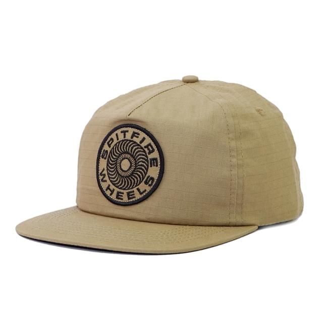 SPITFIRE CLASSIC 87' SWIRL PATCH SNAPBACK CAP / TAN