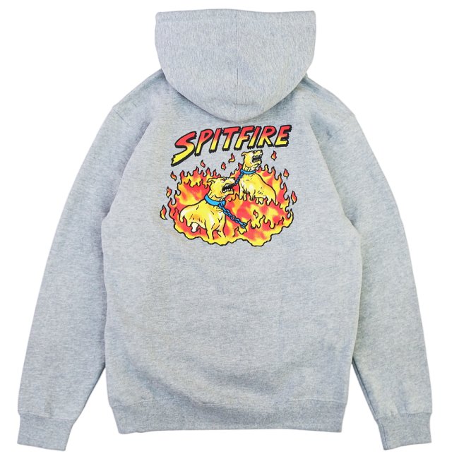 SPITFIRE HELLHOUND 2 PULLOVER HOODIE / HEATHER GREY (スピット 