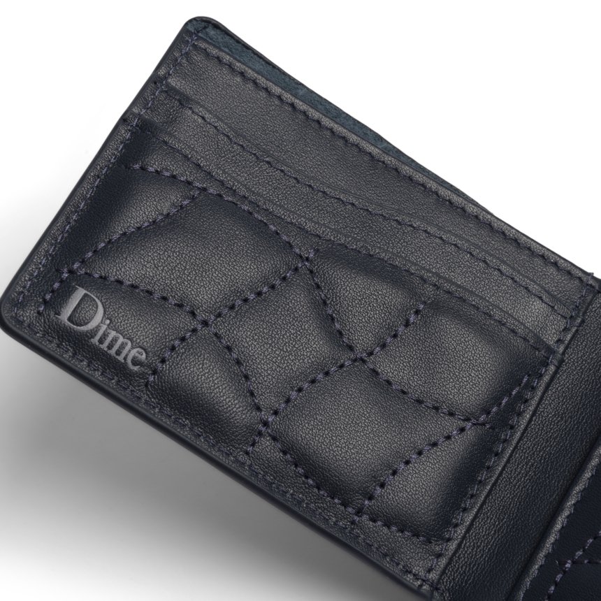 Dime QUILTED BIFOLD WALLET / DARK BLUE (ダイム ウォレット 
