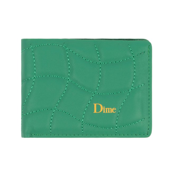 Dime QUILTED BIFOLD WALLET / GRASS (ダイム ウォレット 