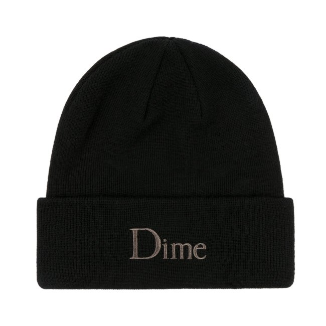 Dime CLASSIC WOOL FOLD BEANIE / BLACK (ダイム ニット