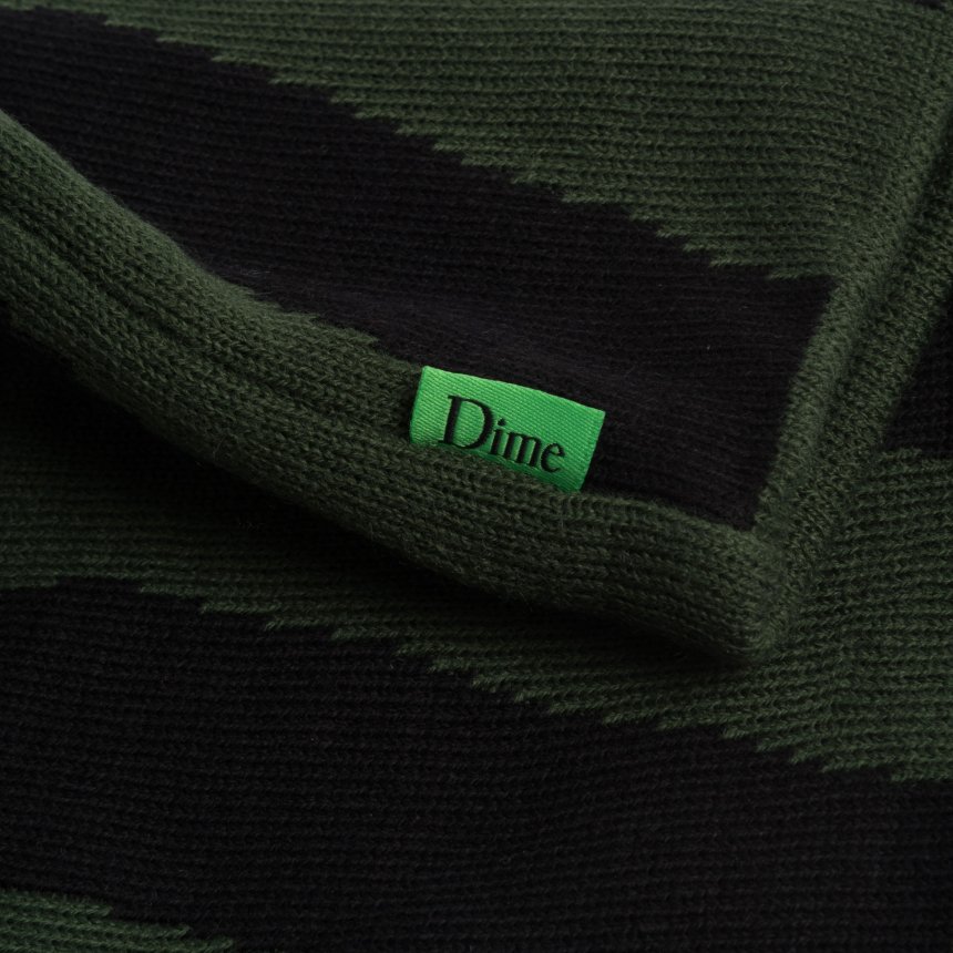 Dime SPIRAL SKULLCAP BEANIE / BOTTLE GREEN (ダイム ニットキャップ 